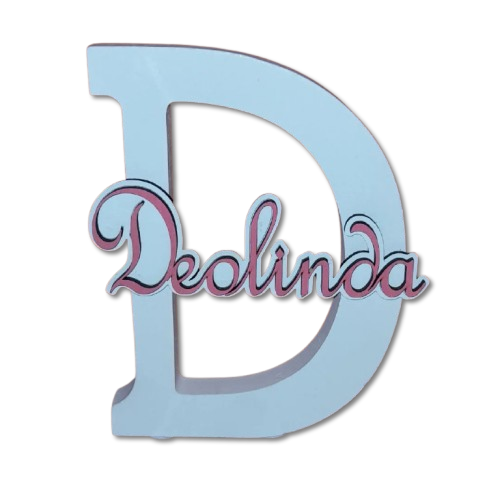 Letras + nome decorativo