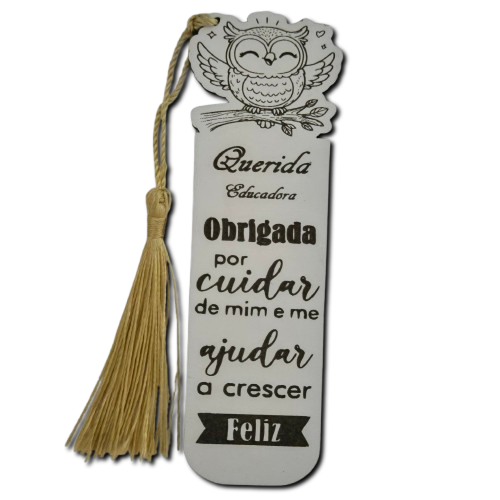 Marcador de livro personalizável