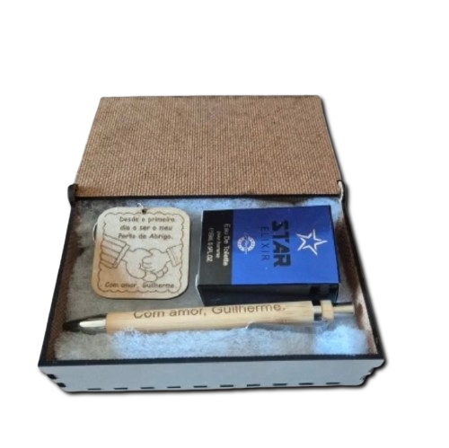 Caixa com lembrança personalizada