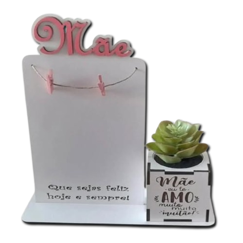 Porta-Foto e Vaso com Dedicatória