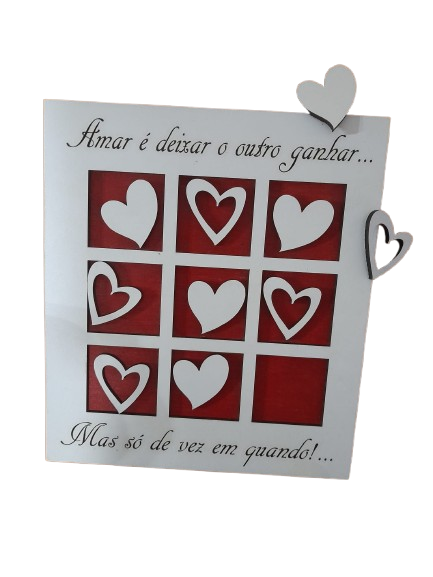 Jogo do Galo em MDF Branco