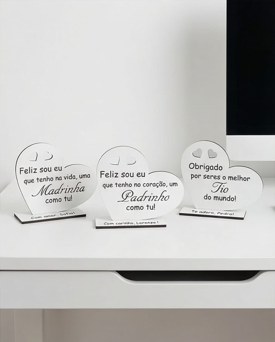 Lembrança Personalizada em Forma de Coração