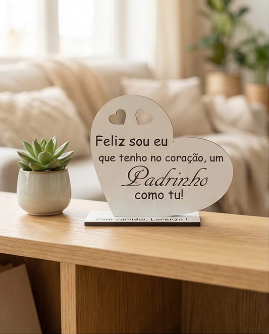 Lembrança Personalizada em Forma de Coração