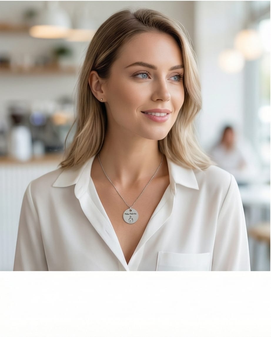 Colar Personalizado - Medalha com Gravação Especial