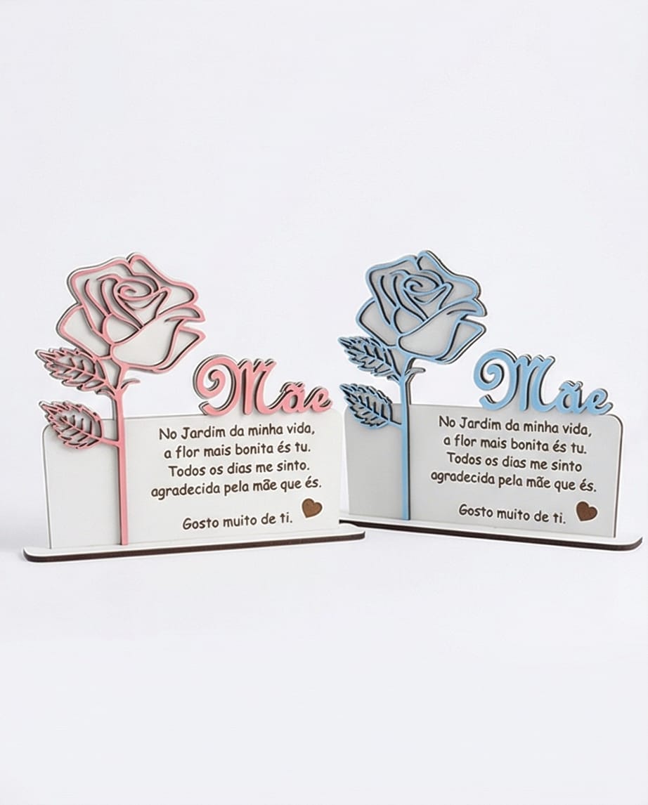 Lembrança Personalizada para Mãe com Rosa
