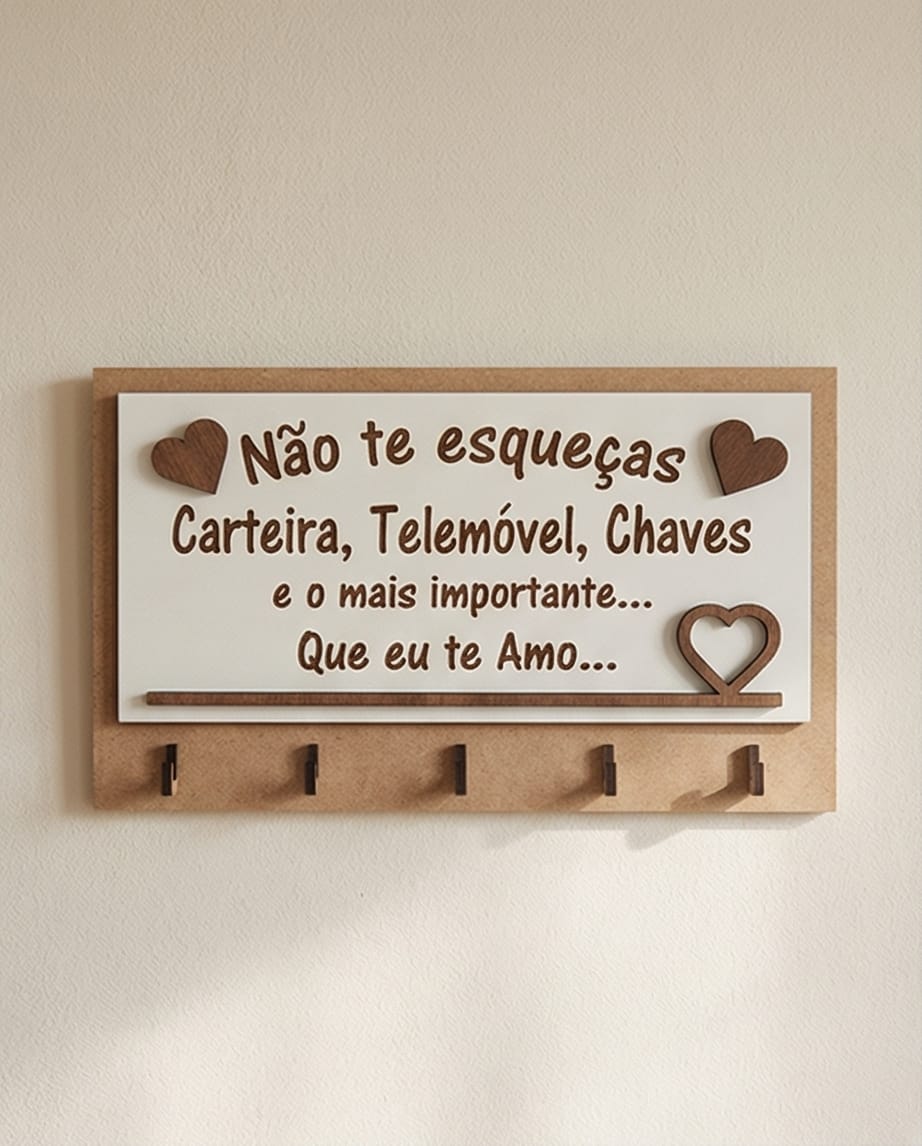 Chaveiro de Parede Personalizado