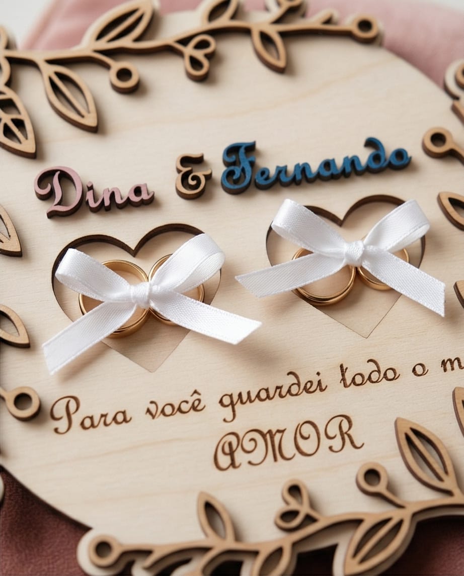 Porta-Alianças Personalizado